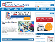 Tablet Screenshot of heart-advisor.com